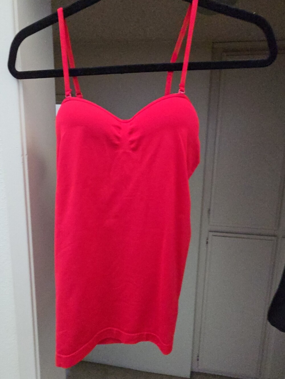 Women’s Red Spaghetti-Strap Cami Tank Top